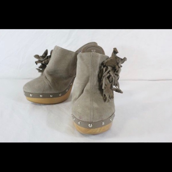 Disco Rosso Women’s Clog Shoes - Taupe Size 6 - Picture 4 of 7